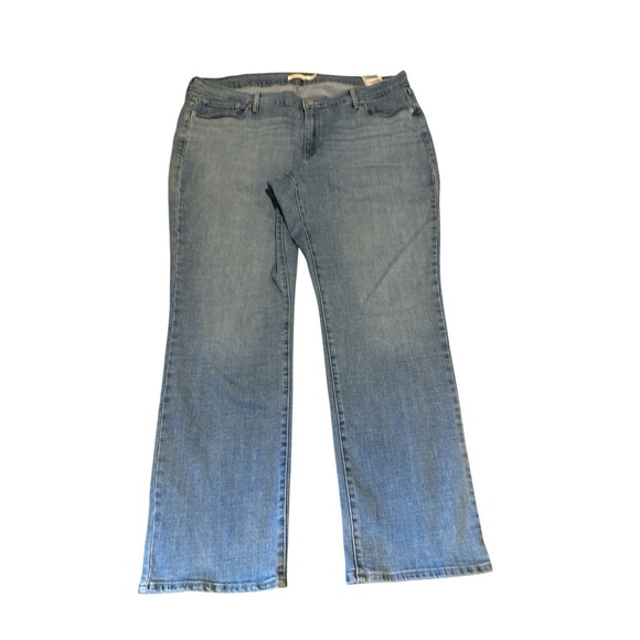 Levi‎ Strauss & Co. Levis Classic Straight Jeans Womens Size 20W Light Wash - Picture 1 of 9